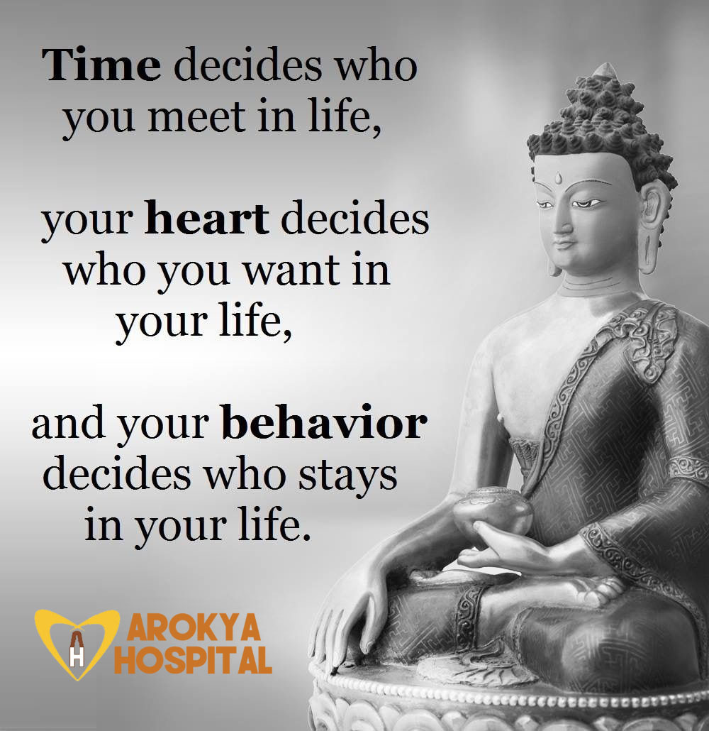 Time decides who you meet in life...